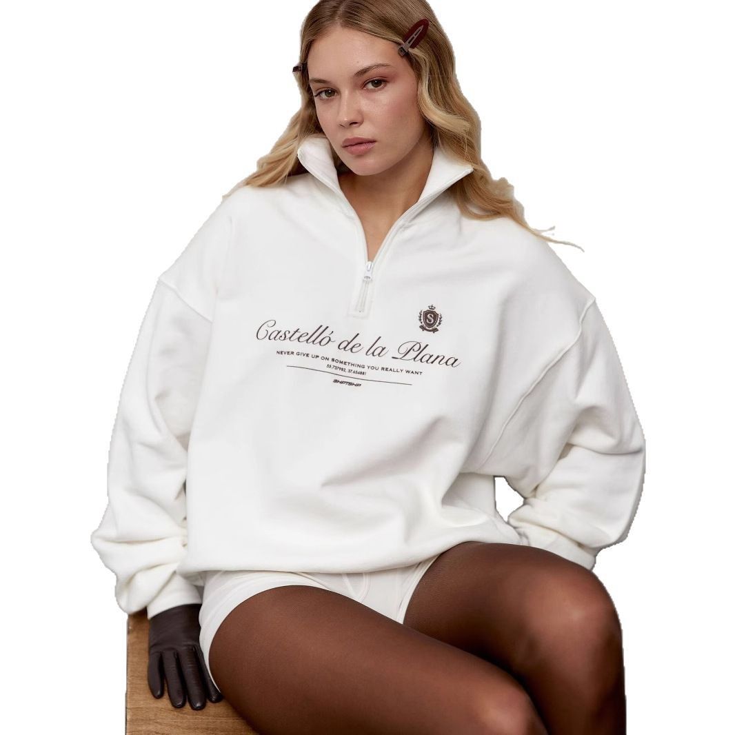 Summer Clothing Old Money - Sweat-shirt rétro style Preppy américain avec