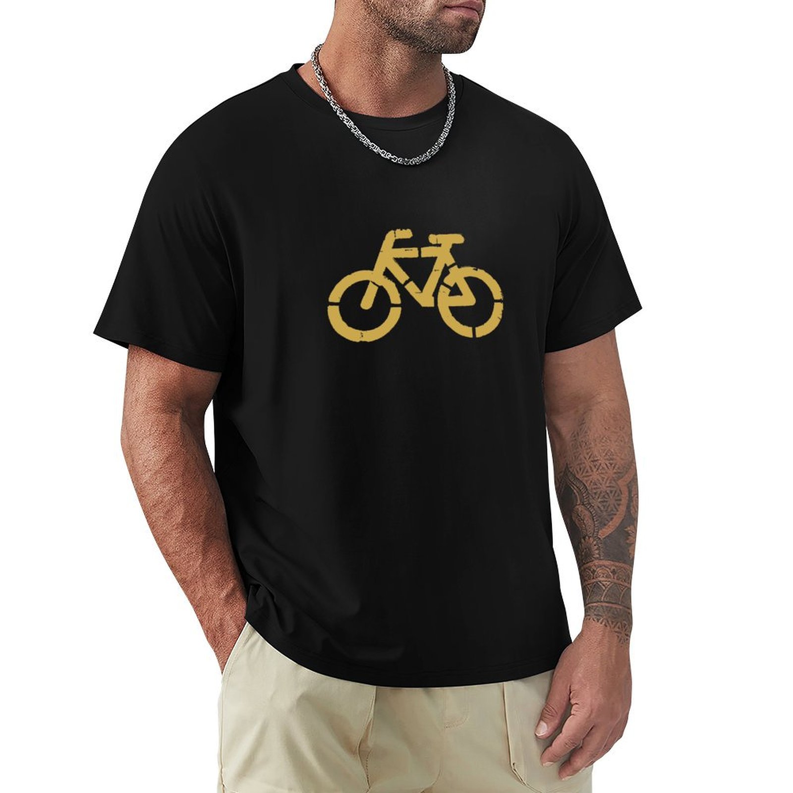 Summer Clothing Aesthetic - T-shirt graphique de signalisation de vélo