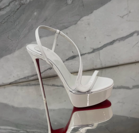 Summer Clothing Elegant - Sandales à plateforme en cuir métallisé,