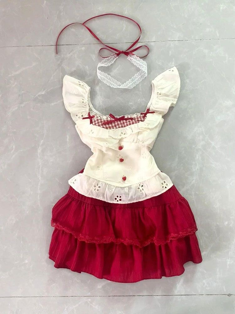 Summer Alt Clothing - Ensemble deux pièces en Patchwork pour