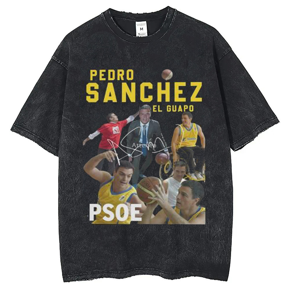 Summer Clothing Teens - T-shirt en coton lavé vintage Pedro