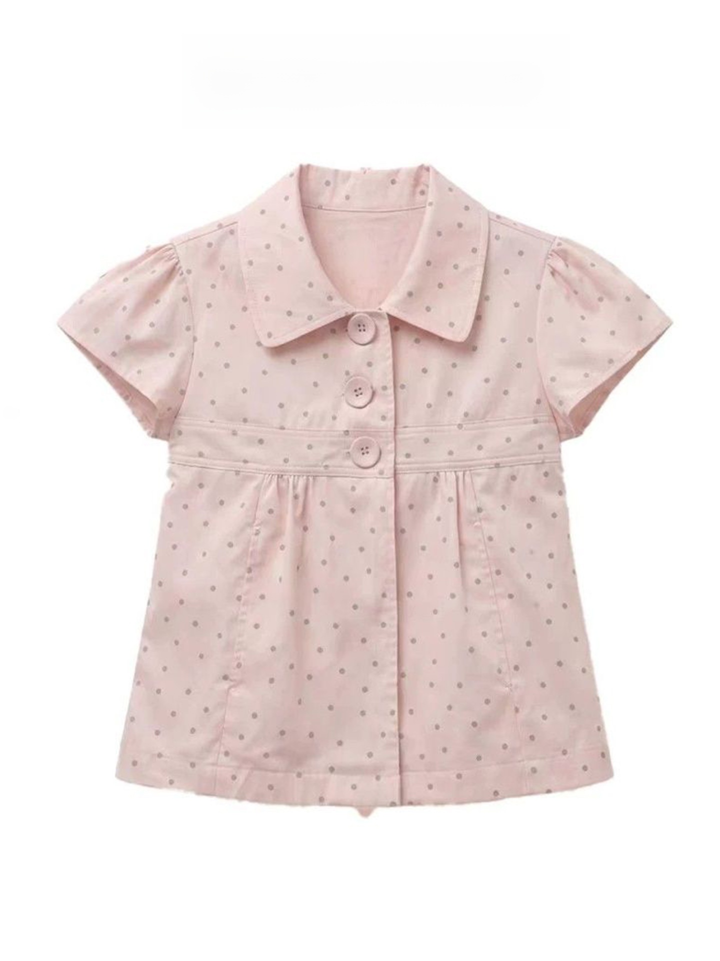 Summer Clothing Old Money - Chemise rose à pois à col