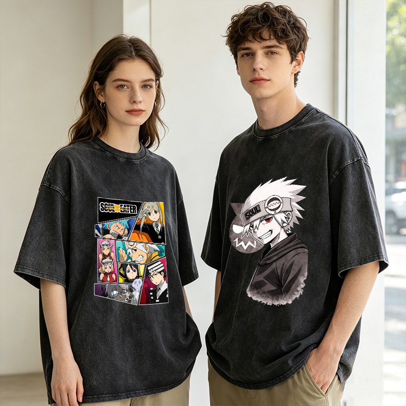Vintage Summer Clothing Men - T-shirt Soul Eater pour hommes et