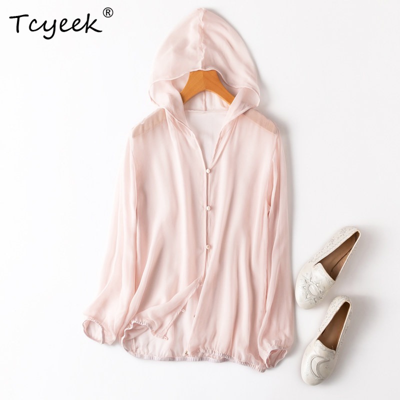 Summer Clothing Usa - Tcyeek Hauts pour femme 100% Soie