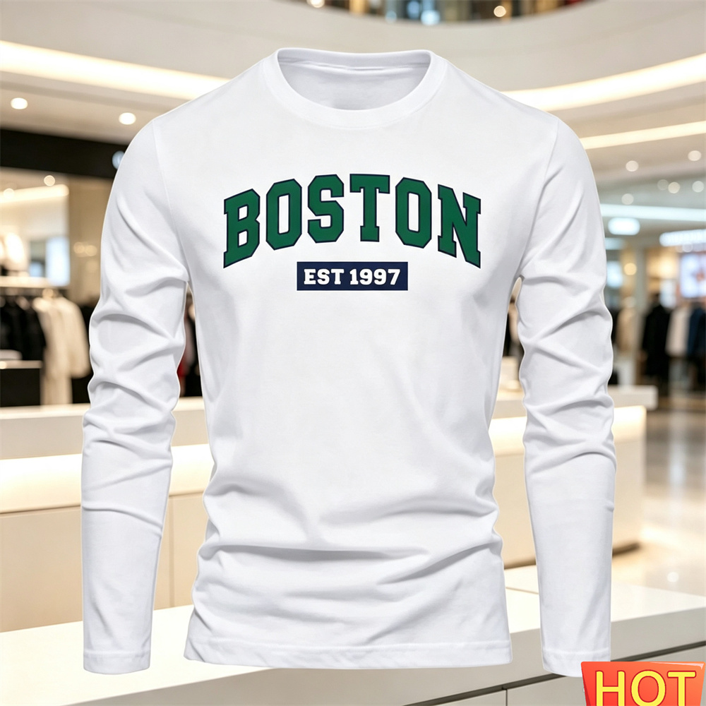 Summer Clothing Trends - T-shirt à manches longues pour hommes,