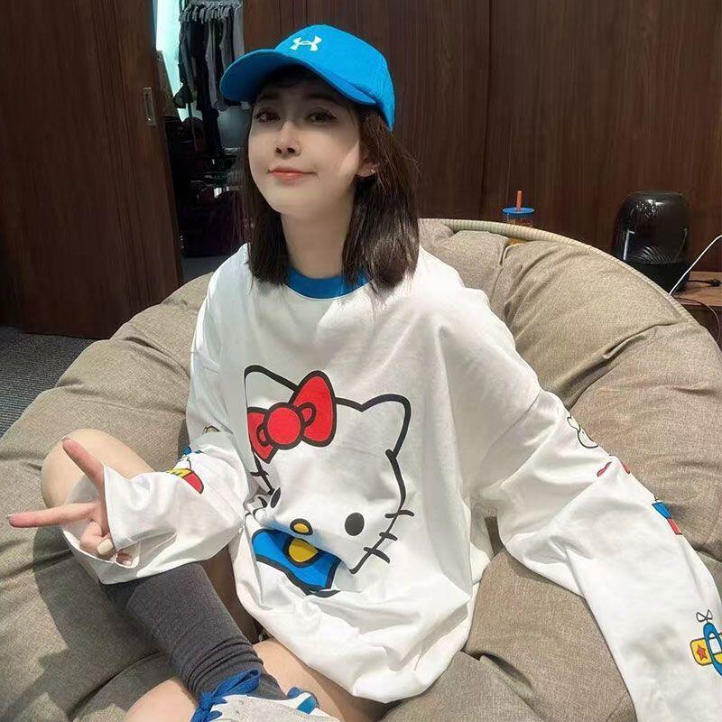 Summer Clothing Usa - T-shirt à manches longues Hello Kitty,