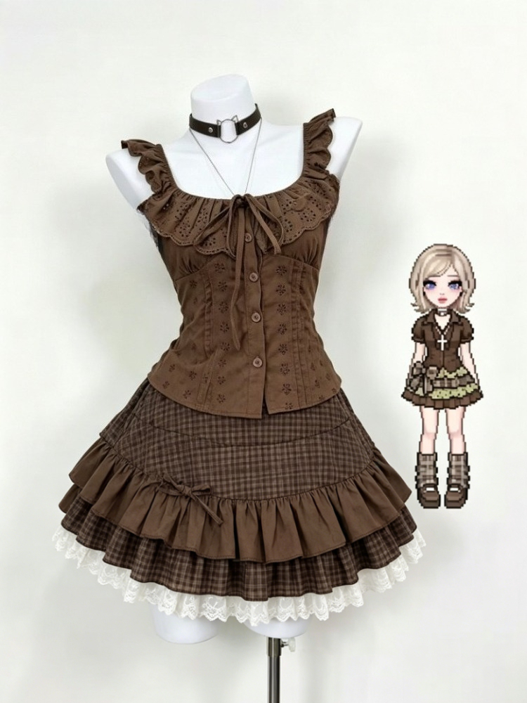 Summer Alt Clothing - Ensemble jupe 2 pièces American Vintage