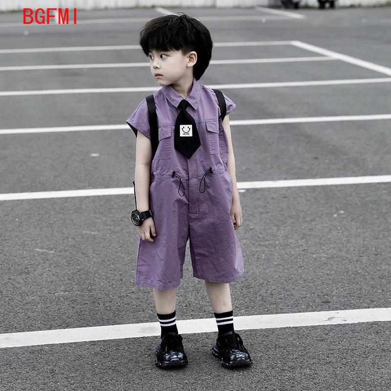 Summer Clothing For Babies - Salopette d'été pour enfants, pantalon Capri
