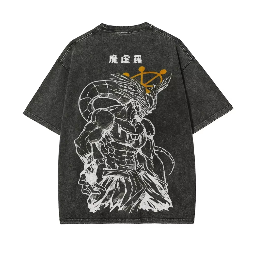 Vintage Summer Clothing Men - T-shirt d'été 2026 Mahoraga Wheel pour
