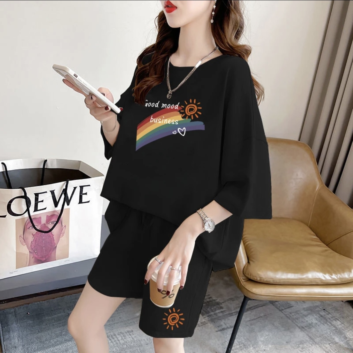 Summer Clothing Sets - Ensemble de shorts d'été pour femmes,