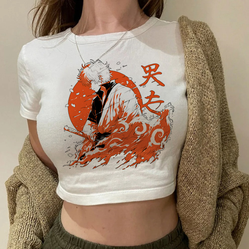 T-shirt court Gintama Samurai  - Summer Clothing Teens avis et prix