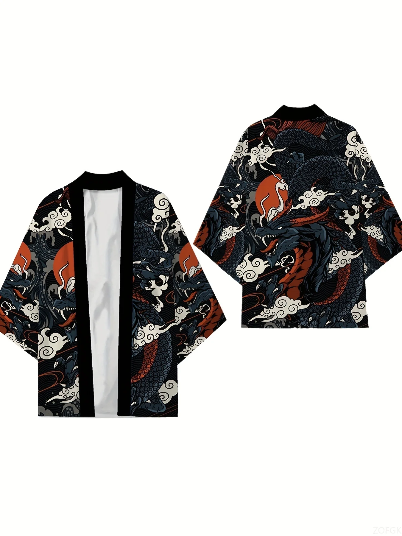 Kimono unisexe rétro Long impr - Yours Summer Clothing avis et prix