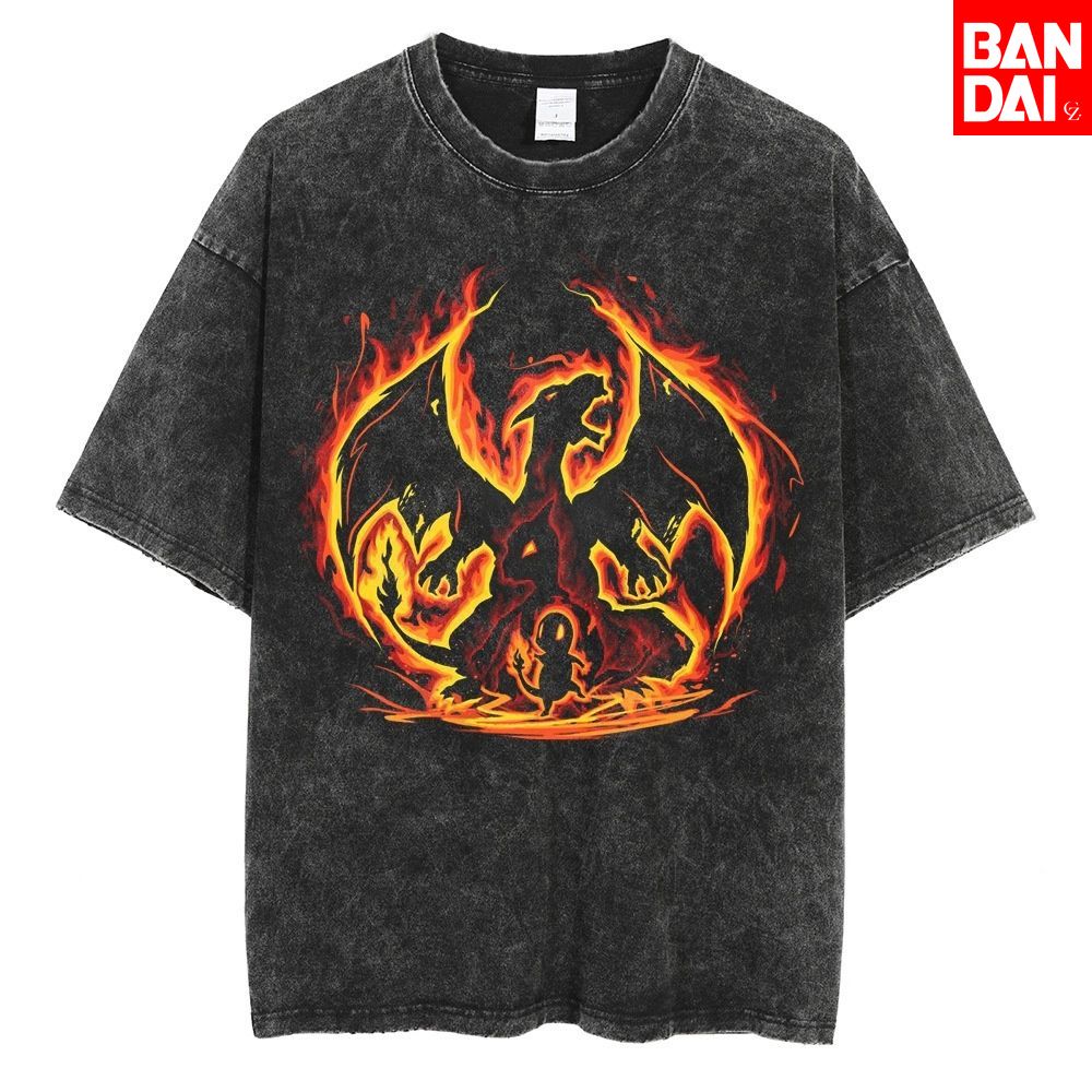 T-shirt Homme Pokémon Charizar - Vintage Summer Clothing Men avis et prix