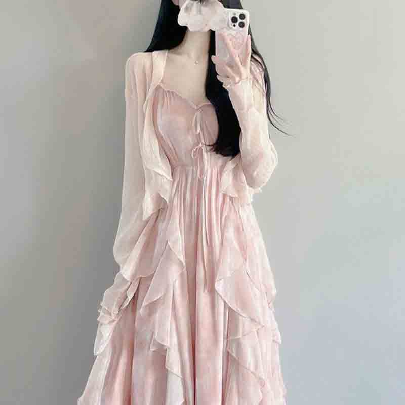 Ensemble de robe à bretelles p - Summer Clothing Aesthetic avis et prix