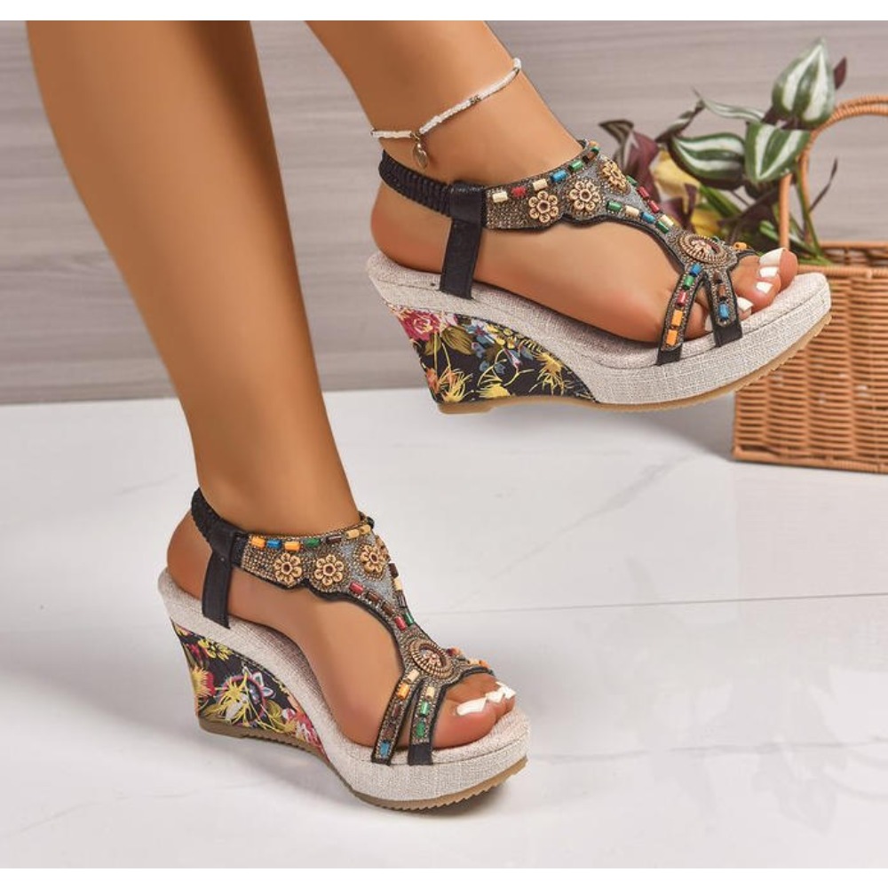 Nouvelles sandales compensées  - Summer Clothing Elegant avis et prix
