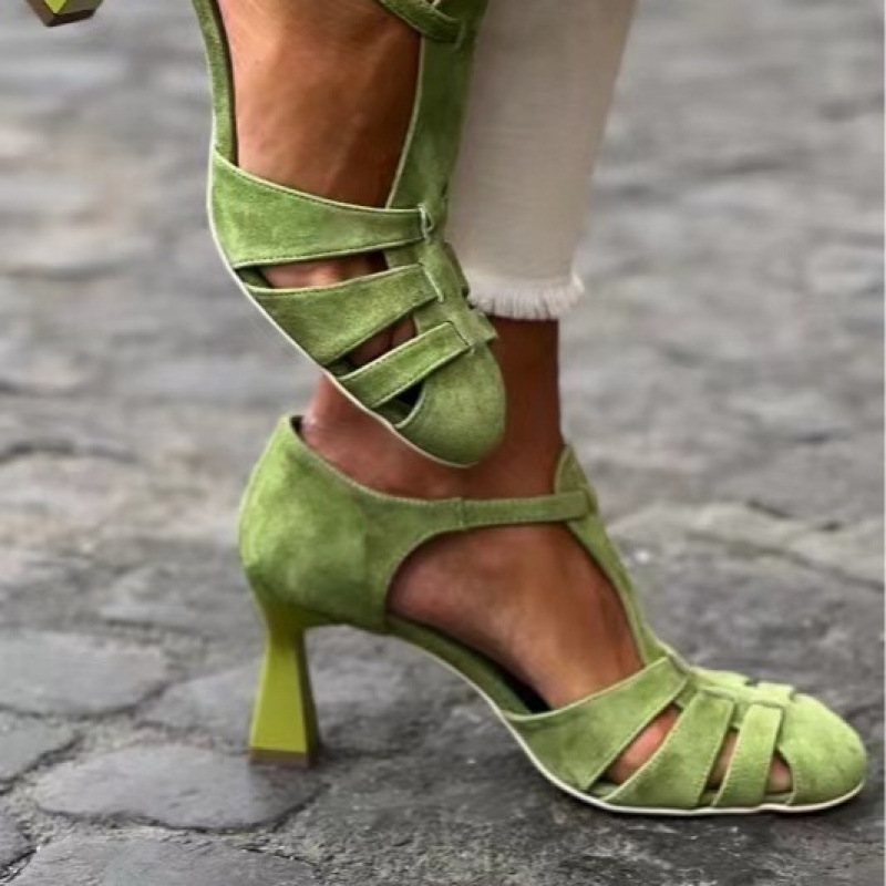 Sandales à talon chaton en dai - Summer Clothing Elegant avis et prix