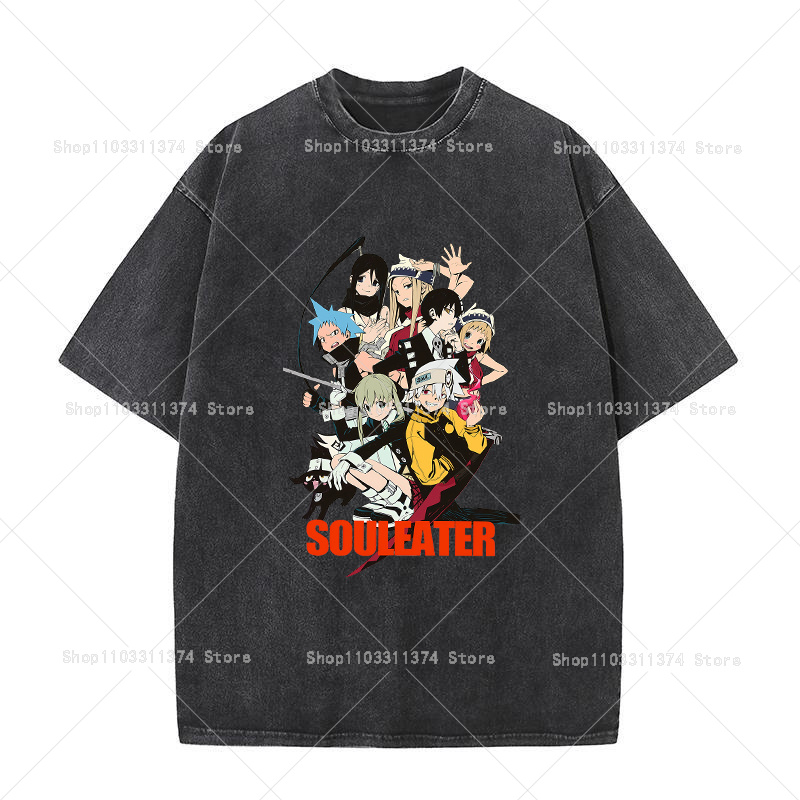 T-shirt Soul Eater pour hommes - Vintage Summer Clothing Men avis et prix
