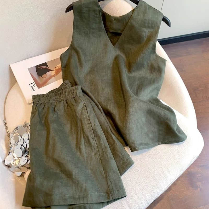 Ensembles de shorts, esthétiqu - Summer Clothing Old Money avis et prix