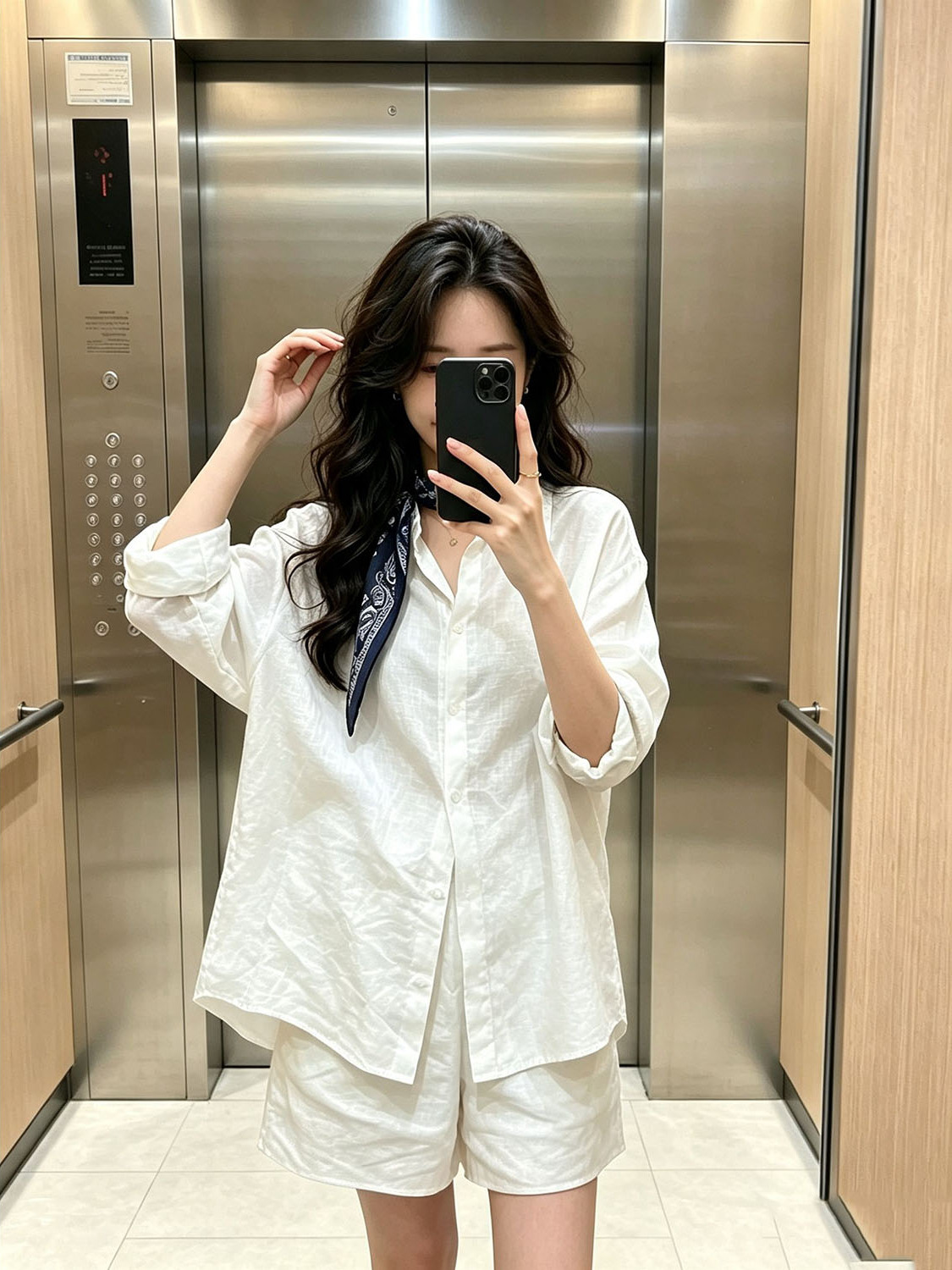 Ensemble chemise blanche style - Summer Clothing Old Money avis et prix