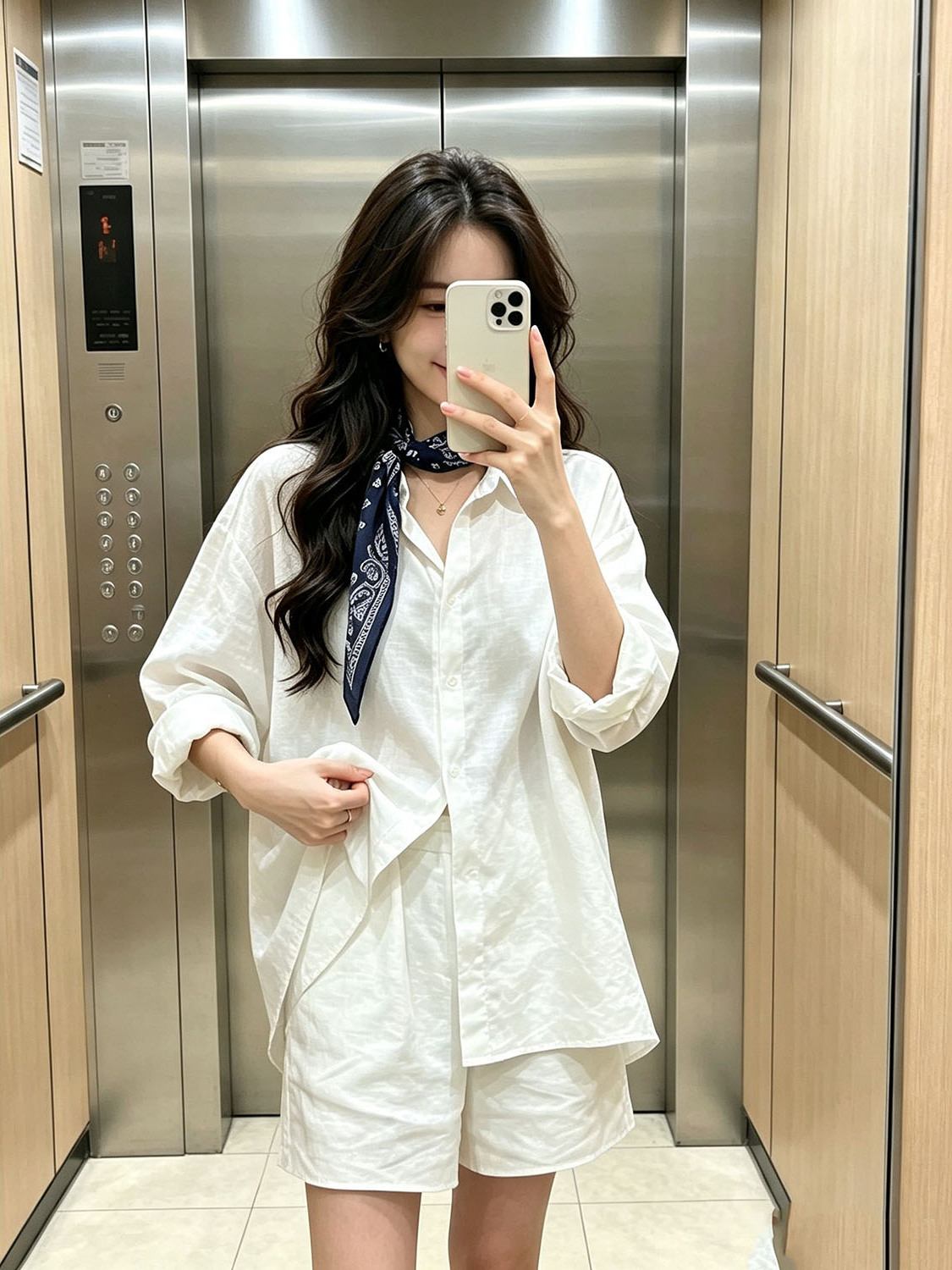 Ensemble chemise blanche style - Summer Clothing Old Money avis et prix