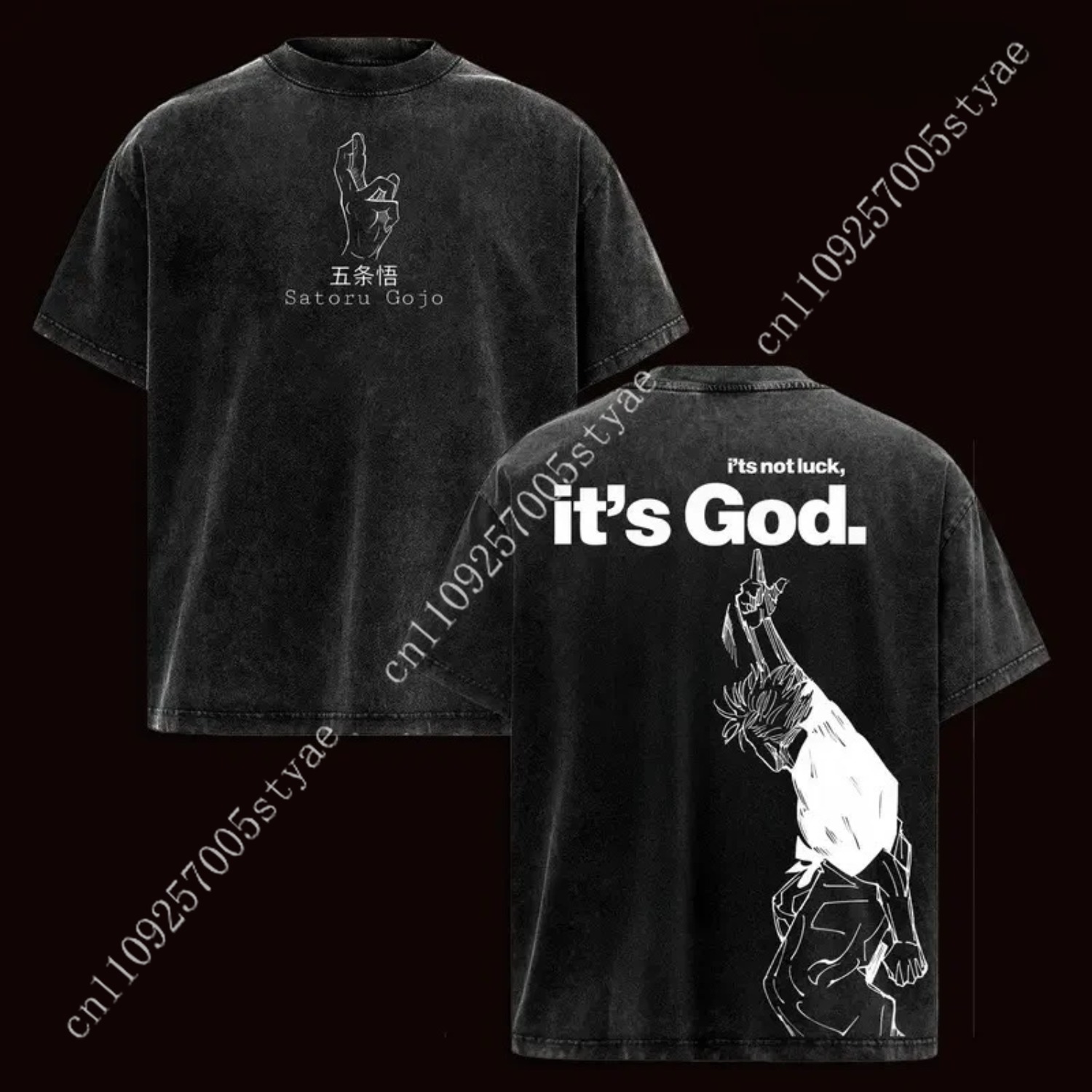 T-shirt graphique Anime Gojo S - Yours Summer Clothing avis et prix