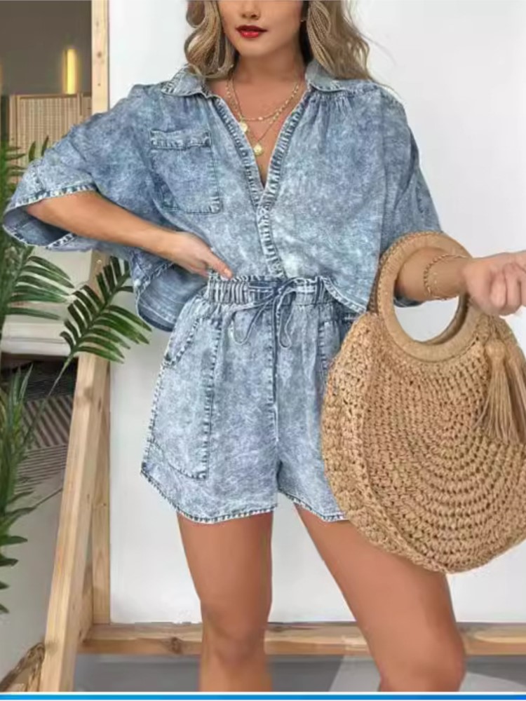 Costume Vintage en Denim bleu  - Summer Clothing Zara avis et prix
