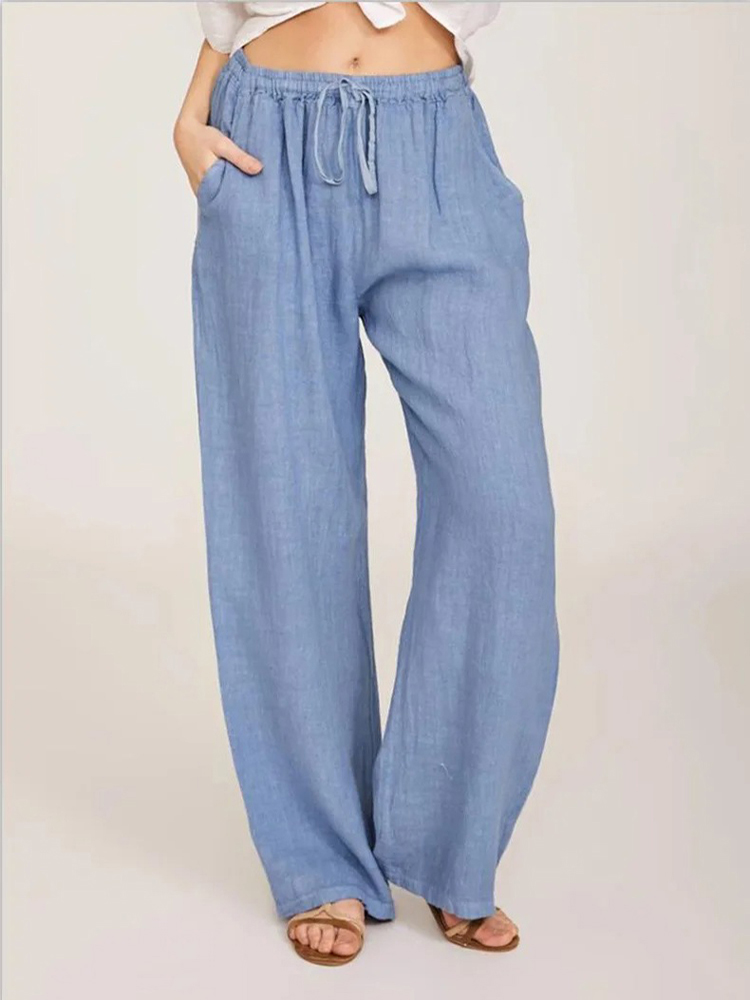 Pantalon en coton et lin pour  - Summer Clothing Zara avis et prix