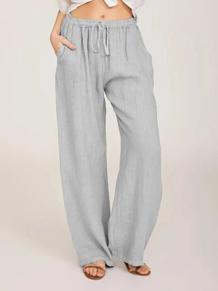 Pantalon en coton et lin pour  - Summer Clothing Zara avis et prix