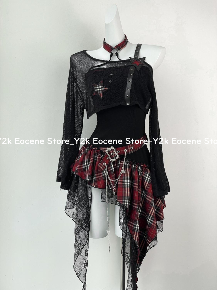 Ensemble irrégulier Y2K pour f - Summer Alt Clothing avis et prix