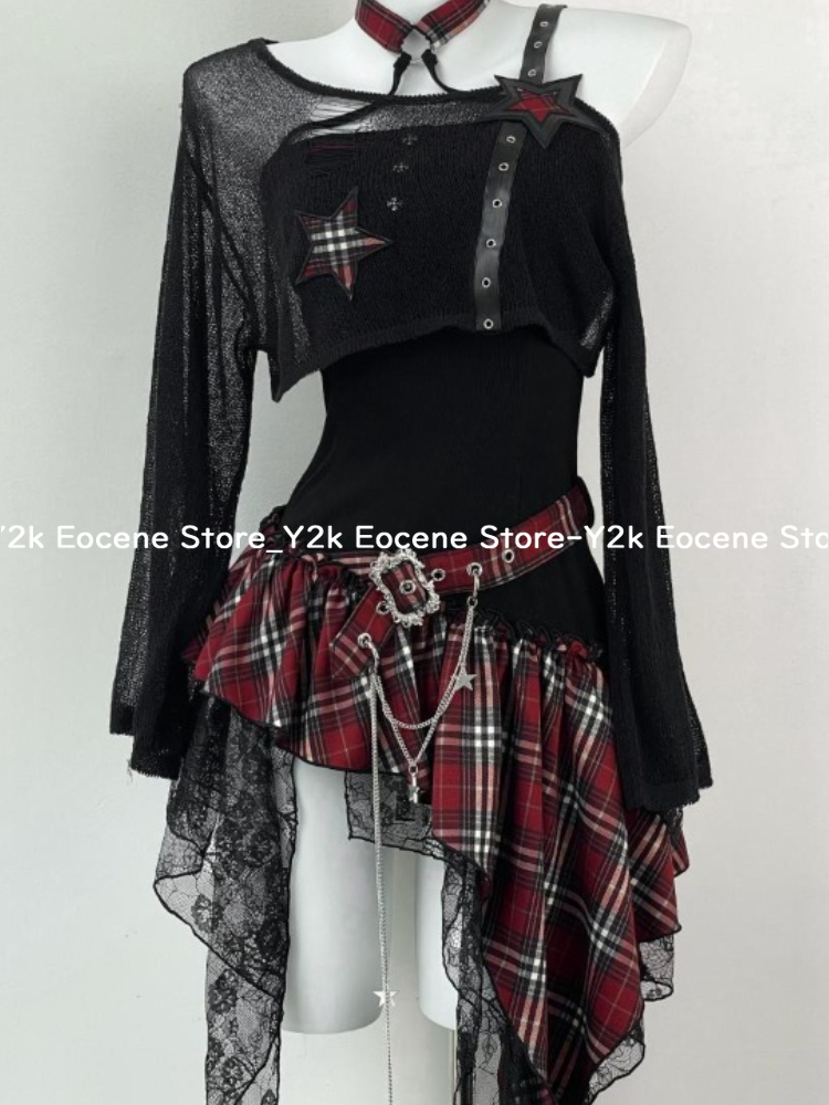 Ensemble irrégulier Y2K pour f - Summer Alt Clothing avis et prix