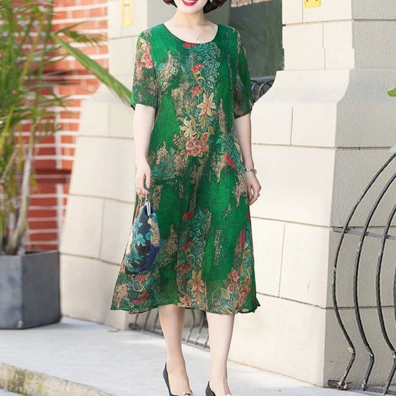 Robe mi-longue irrégulière à i - Summer Clothing For 60 Year Old Woman avis et prix