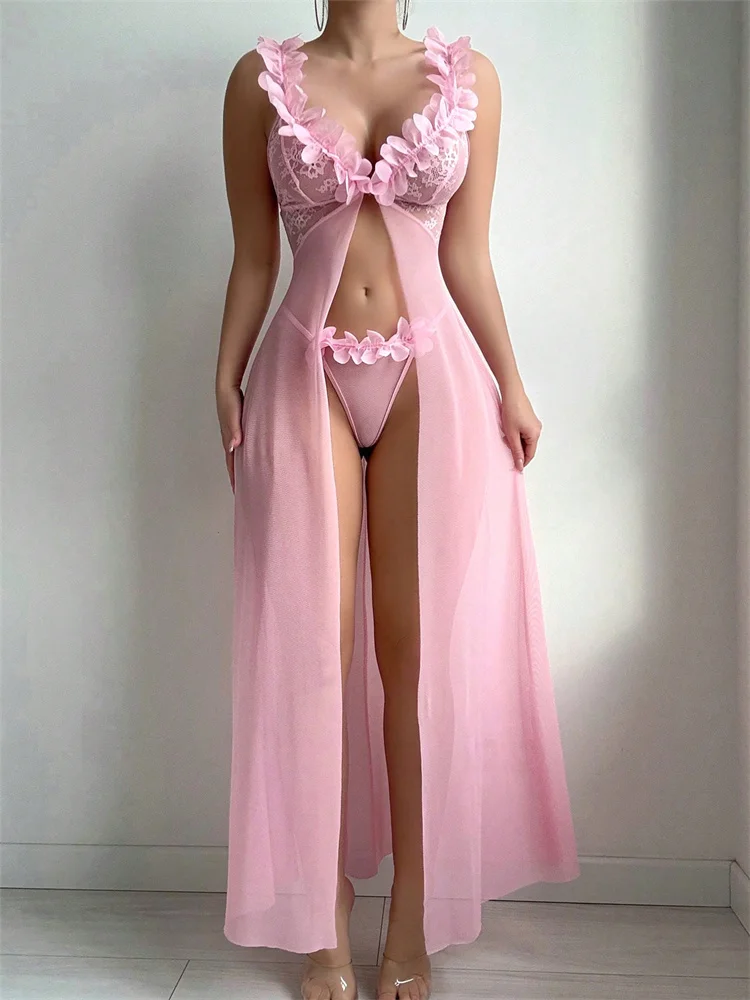Chemises de nuit sexy à fleurs - Summer Clothing Elegant avis et prix