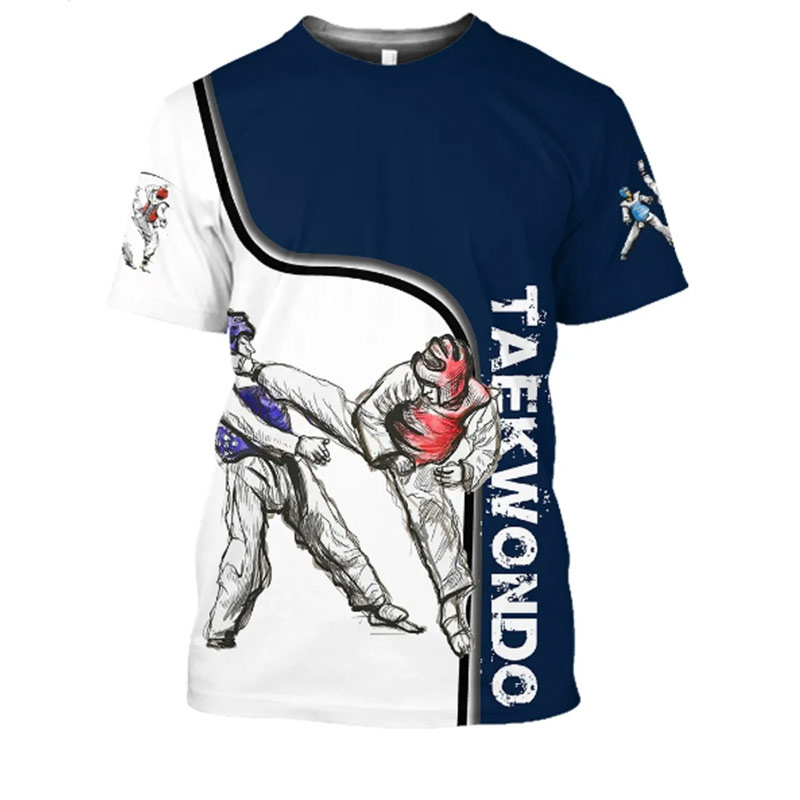 3D Taekwondo Judo impression t - Summer Clothing Teens avis et prix