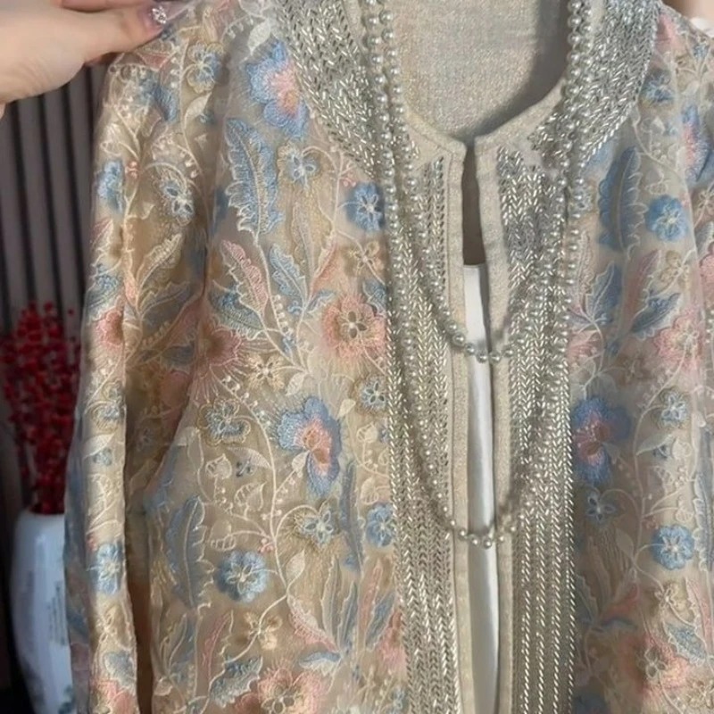 Veste brodée en Jacquard pour  - Summer Clothing Old Money avis et prix